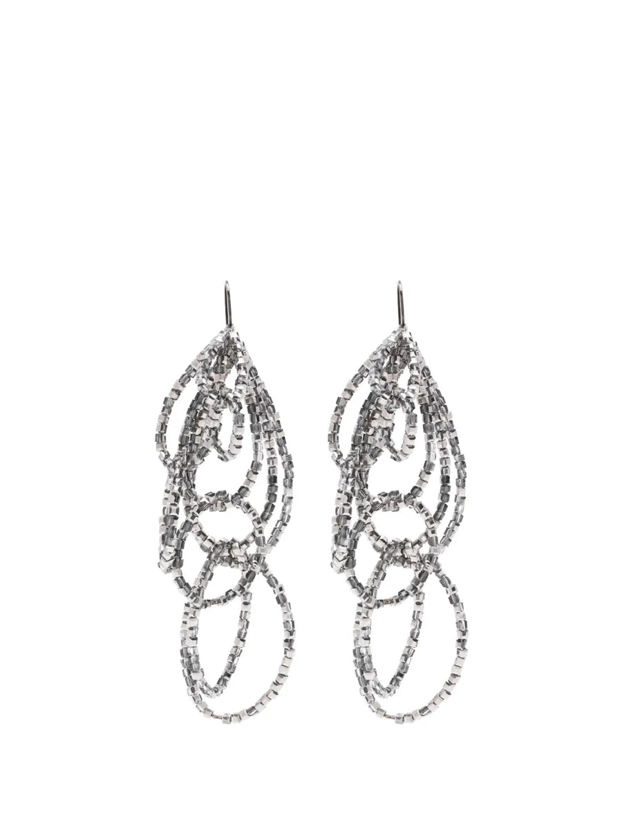 Beaded Earrings Ss26 W