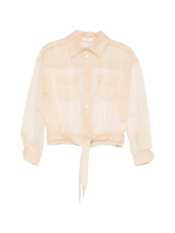 Panicale Silk 100% shirt in beige
