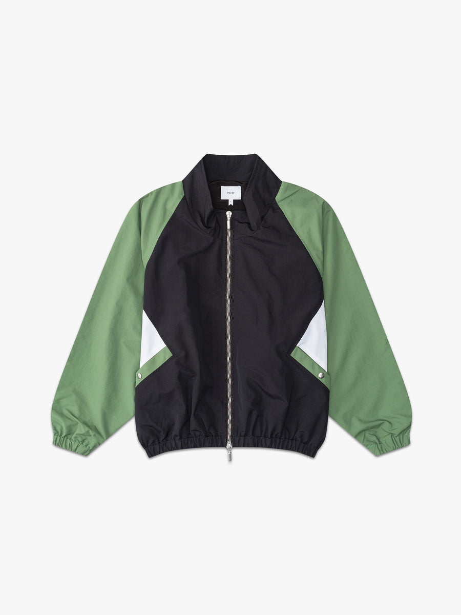 Rhude Unisexs Green Black Color-Block Track Jacket Clothing