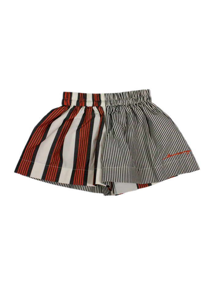 Burberry Shorts Grigio - Rosso Beige 100co