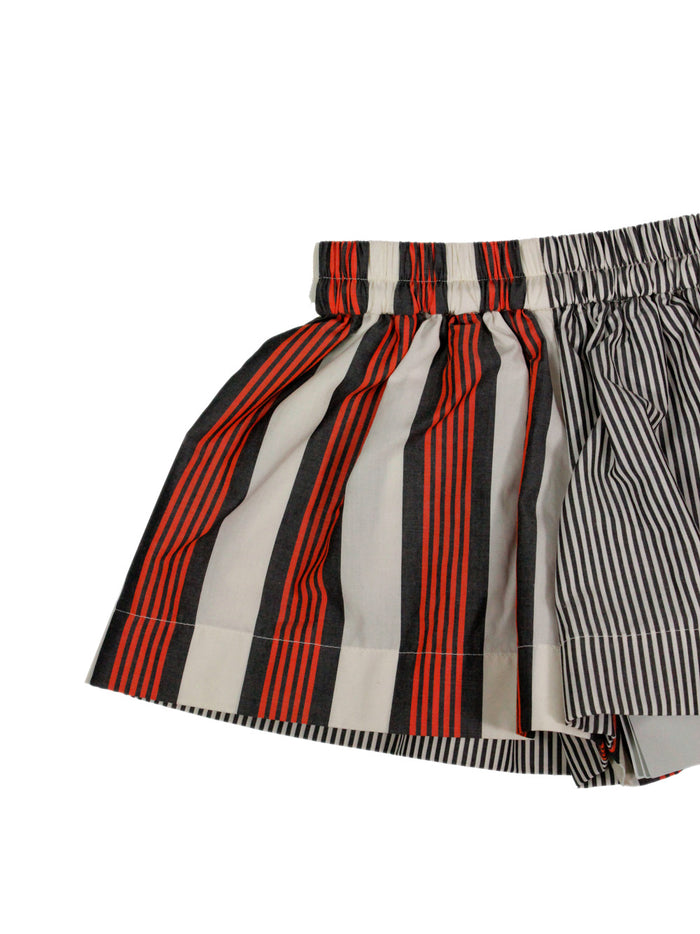 Burberry Shorts Grigio - Rosso Beige 100co