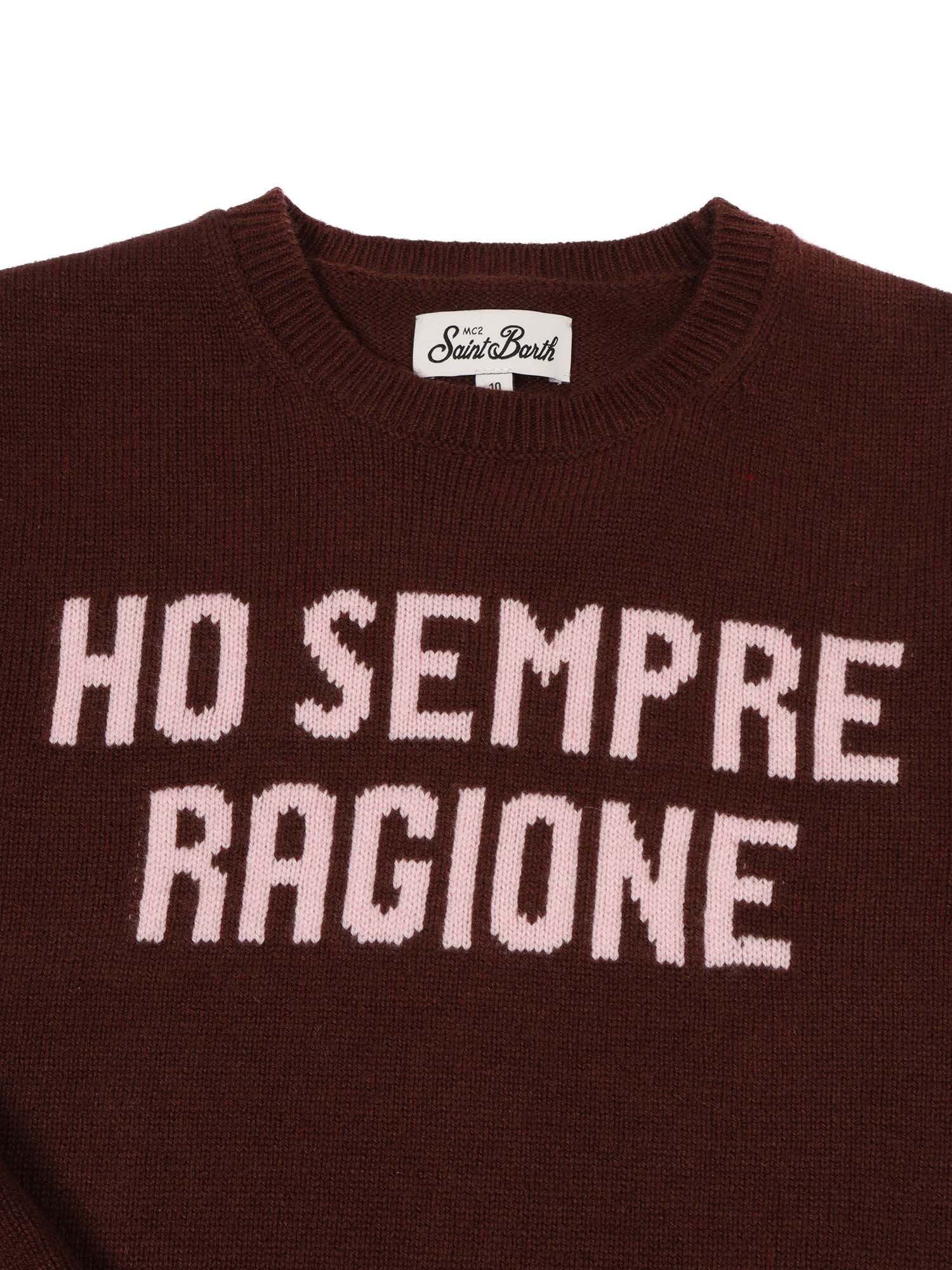 Princess-Sempre Ragione 18 Brown Crewneck
