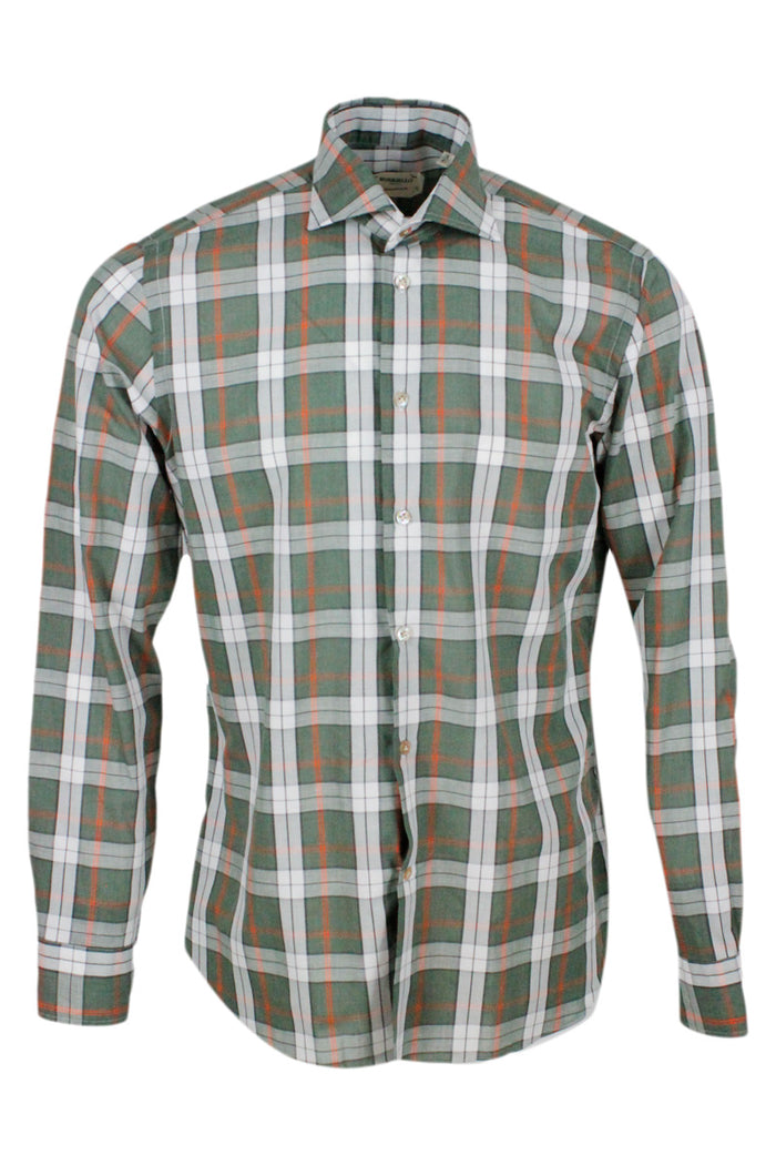 Borriello Shirts Green 85co 15li