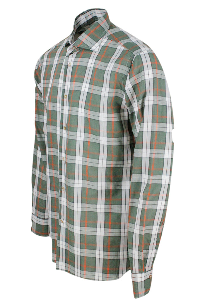 Borriello Shirts Green 85co 15li