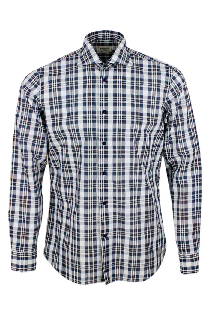 Borriello Shirts Blue 85co 15li