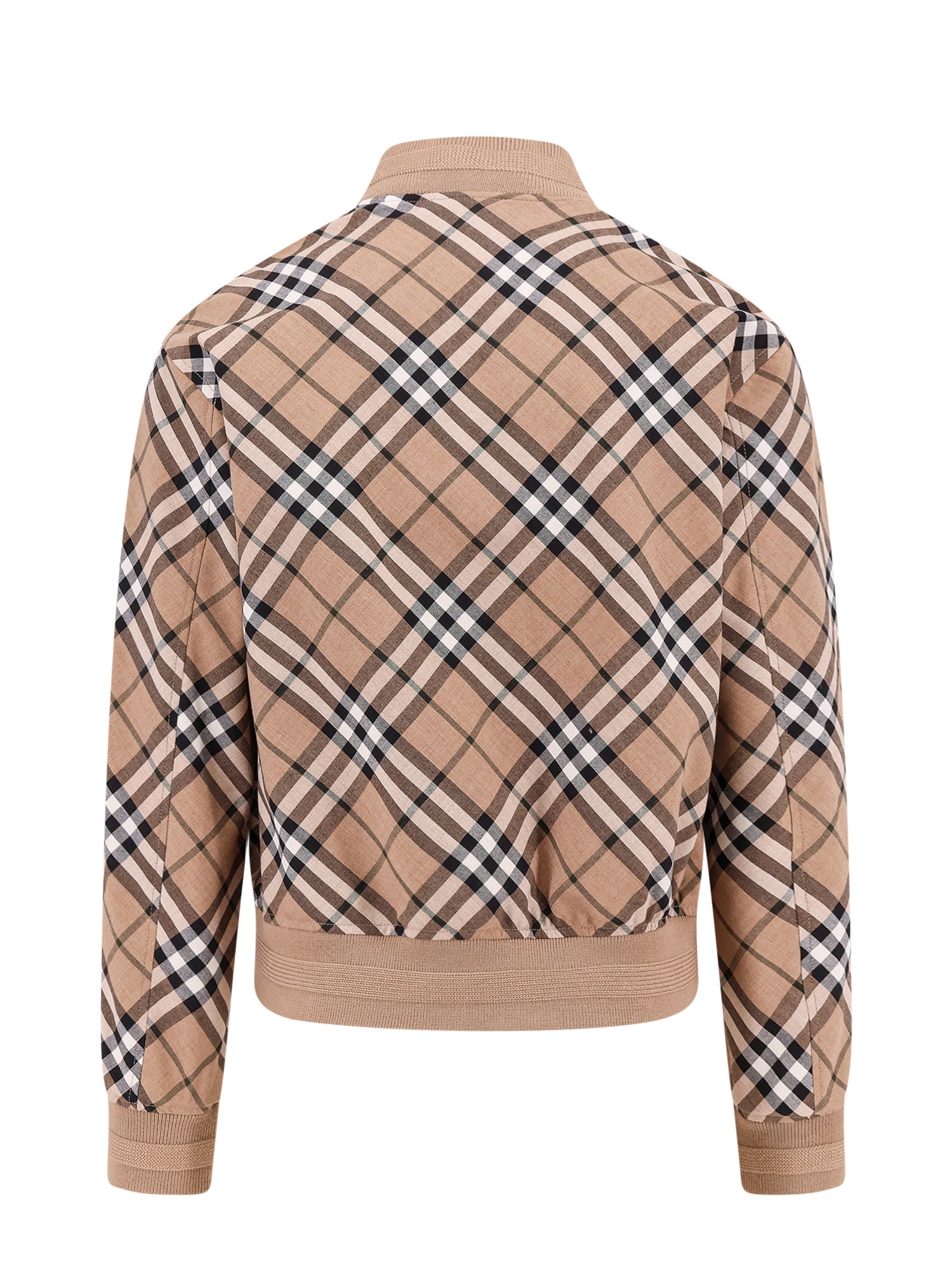 Burberry Jackets Beige Poliestere Lana
