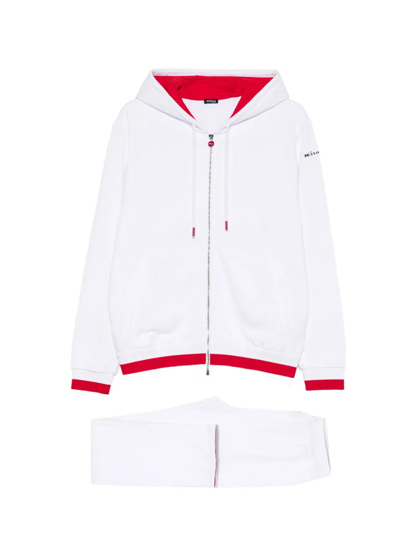 Kiton Cotton 100% tracksuit in white