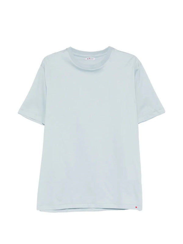 Kiton Cotton 100% t-shirt in light blue