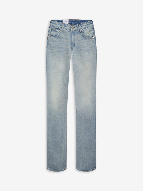 Rhude Womens Light Indigo Flare Trousers