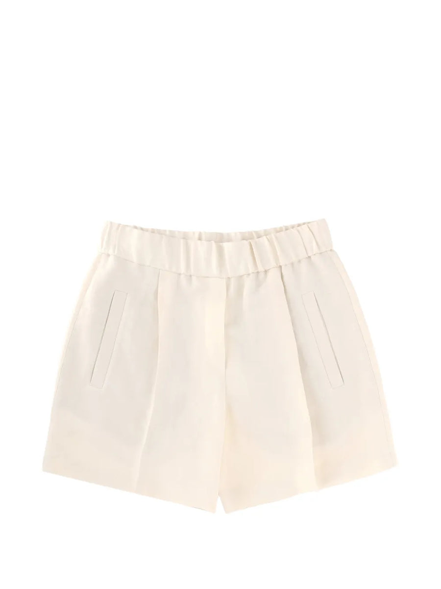Brunello Cucinelli Viscose 72% shorts in ivory