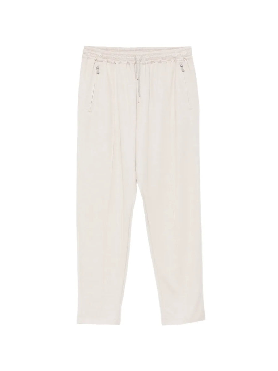 Eleventy Silk 57% trousers in beige