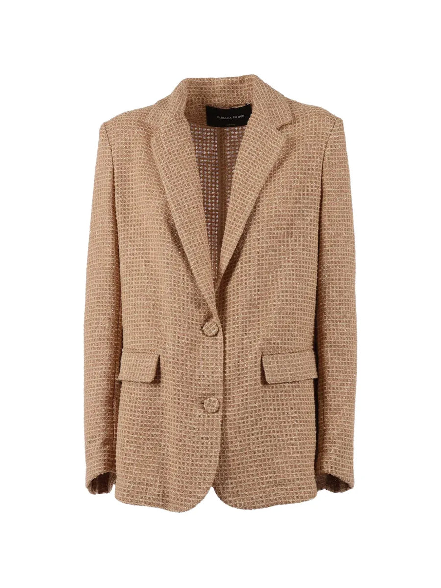 Fabiana Filippi Cotton 70% blazer in beige