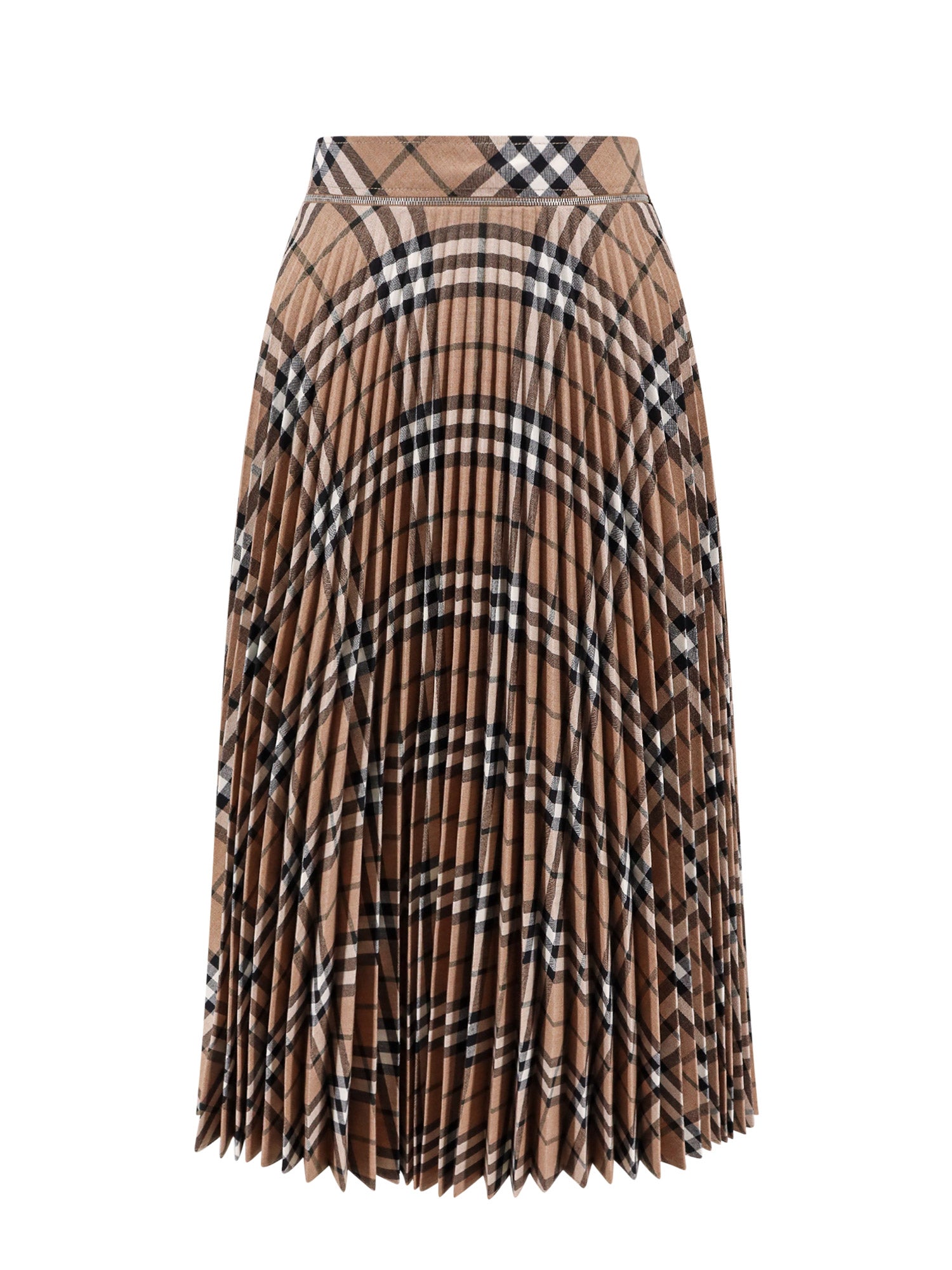 Burberry Skirts Beige Poliestere Lana