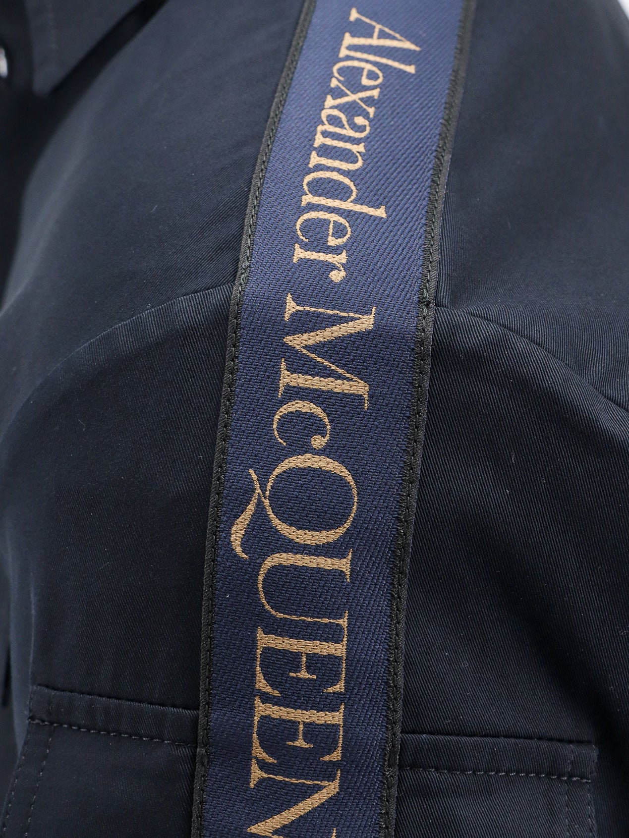 Alexander Mcqueen Shirts Blue Cotone