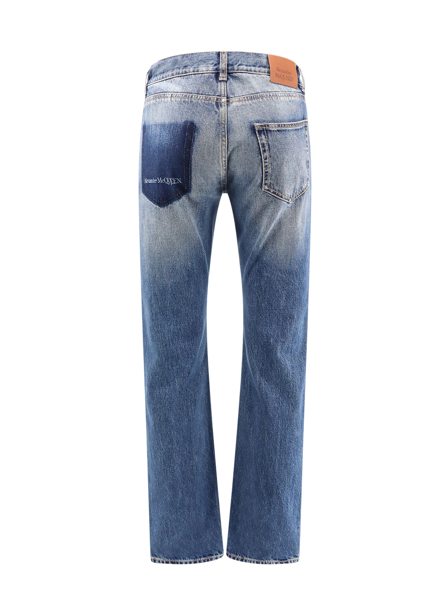 Alexander Mcqueen Jeans Blue Cotone