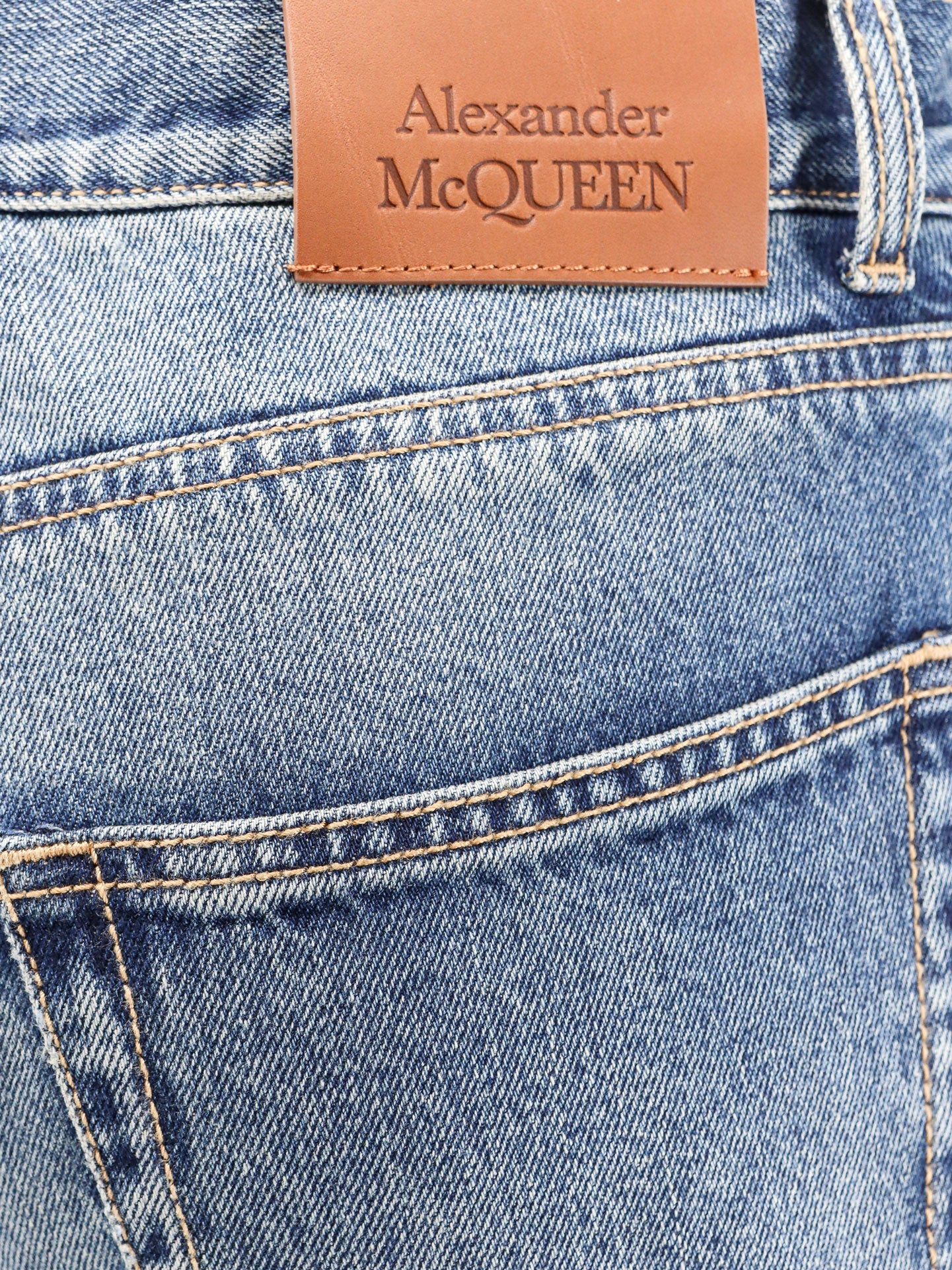 Alexander Mcqueen Jeans Blue Cotone