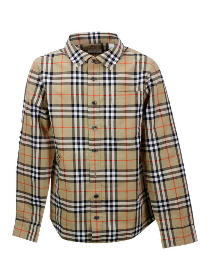 Burberry Shirts Beige 100co