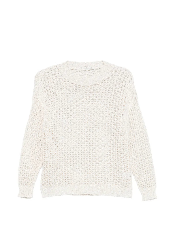 Panicale Cotton 80% sweater in cream