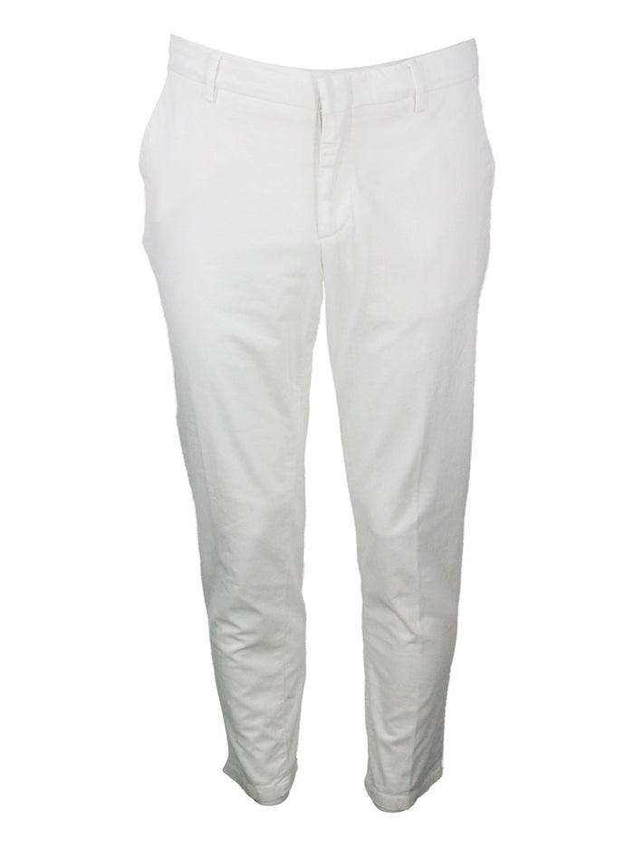 Eleventy Trousers White 88co 10se
