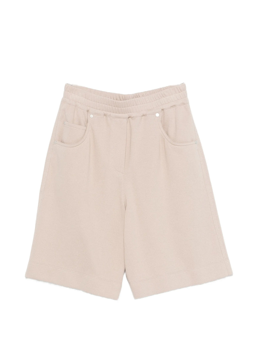 Brunello Cucinelli Cotton 93% shorts in cream