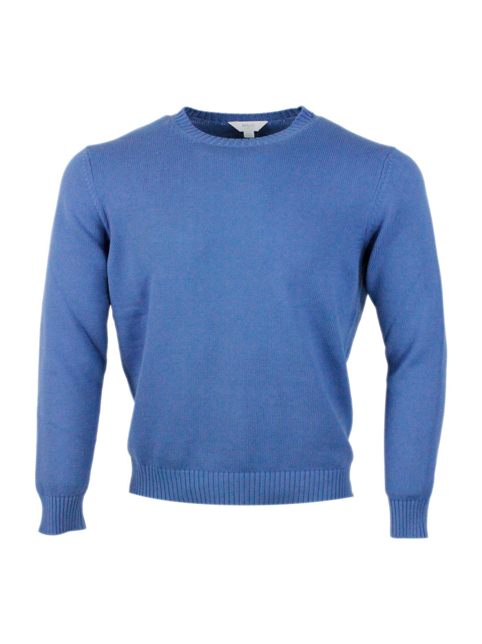 Malo Sweaters Blu Avio 100co