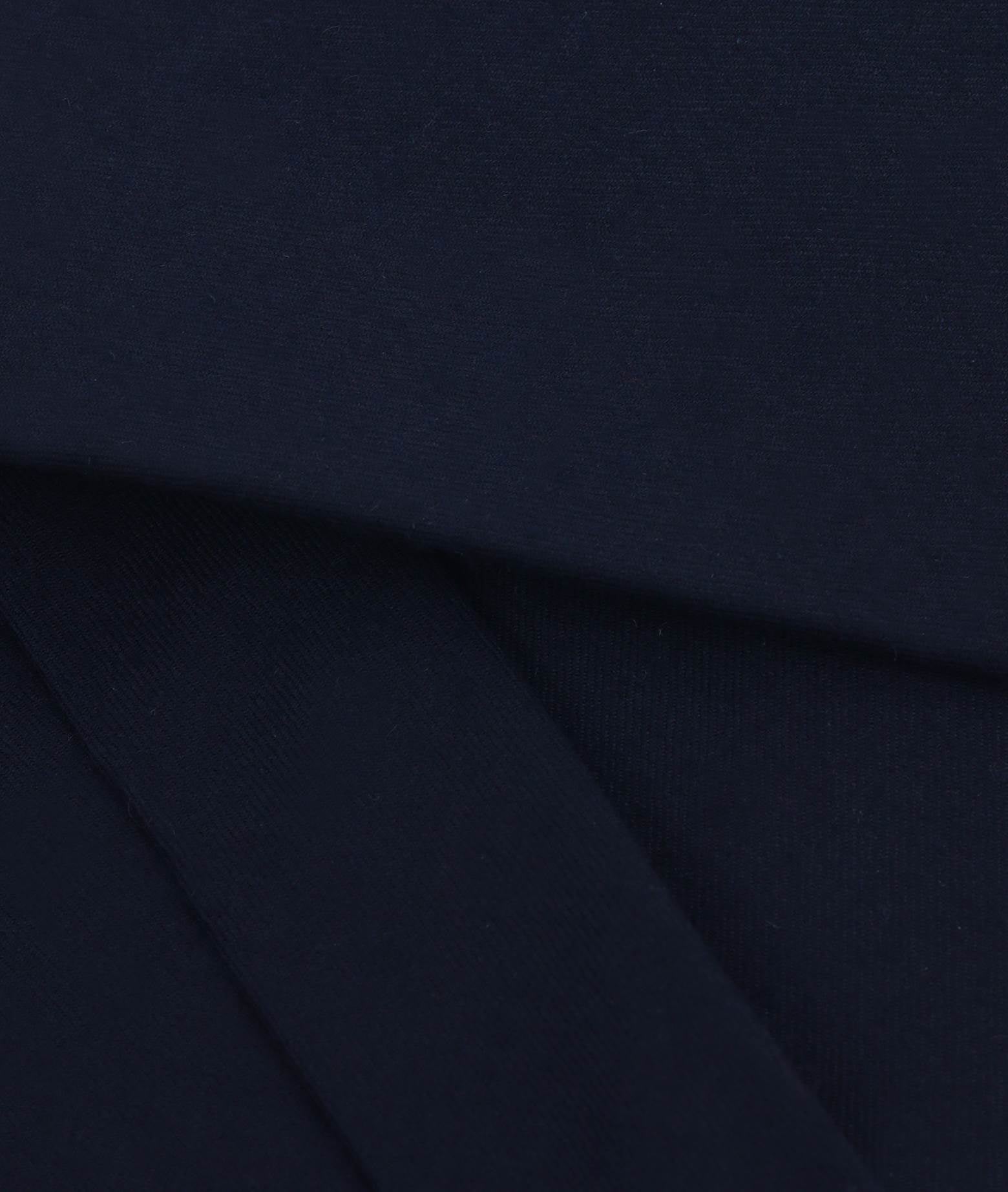 Solid Color Tie Navy Plain