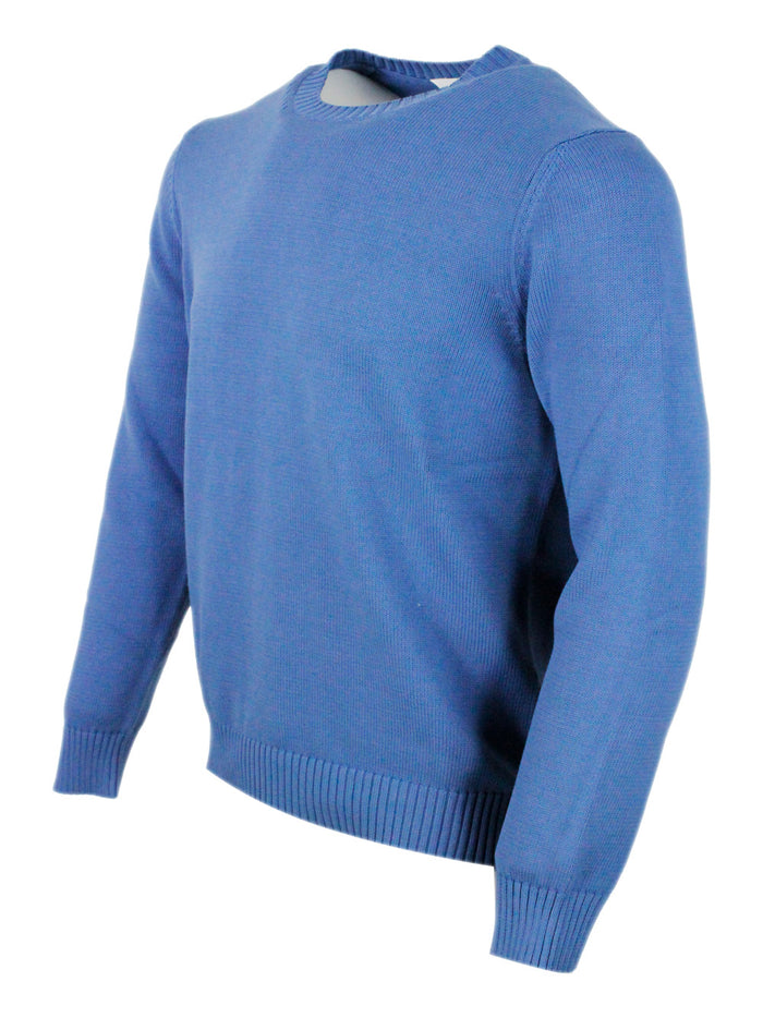 Malo Sweaters Blu Avio 100co