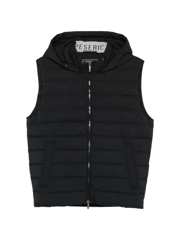 Peserico Outer: Polyester 85% gilet in black