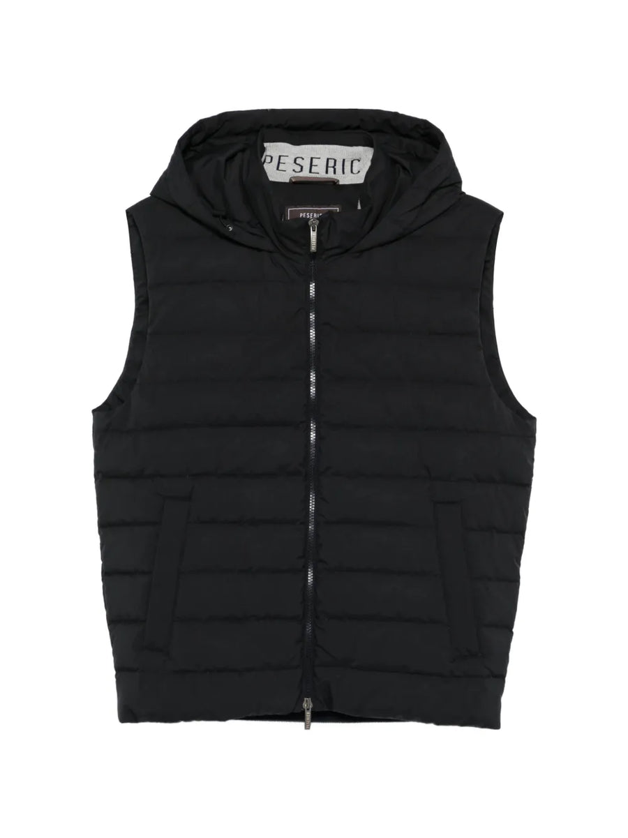 Peserico Outer: Polyester 85% gilet in black