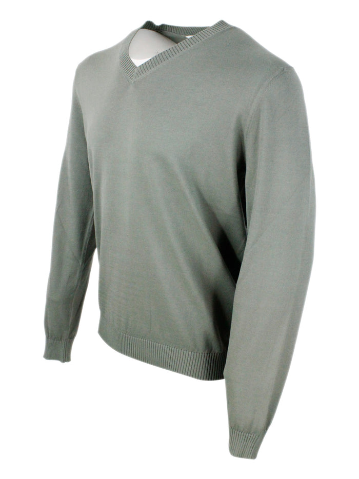Malo Sweaters Verde Salvia 100co