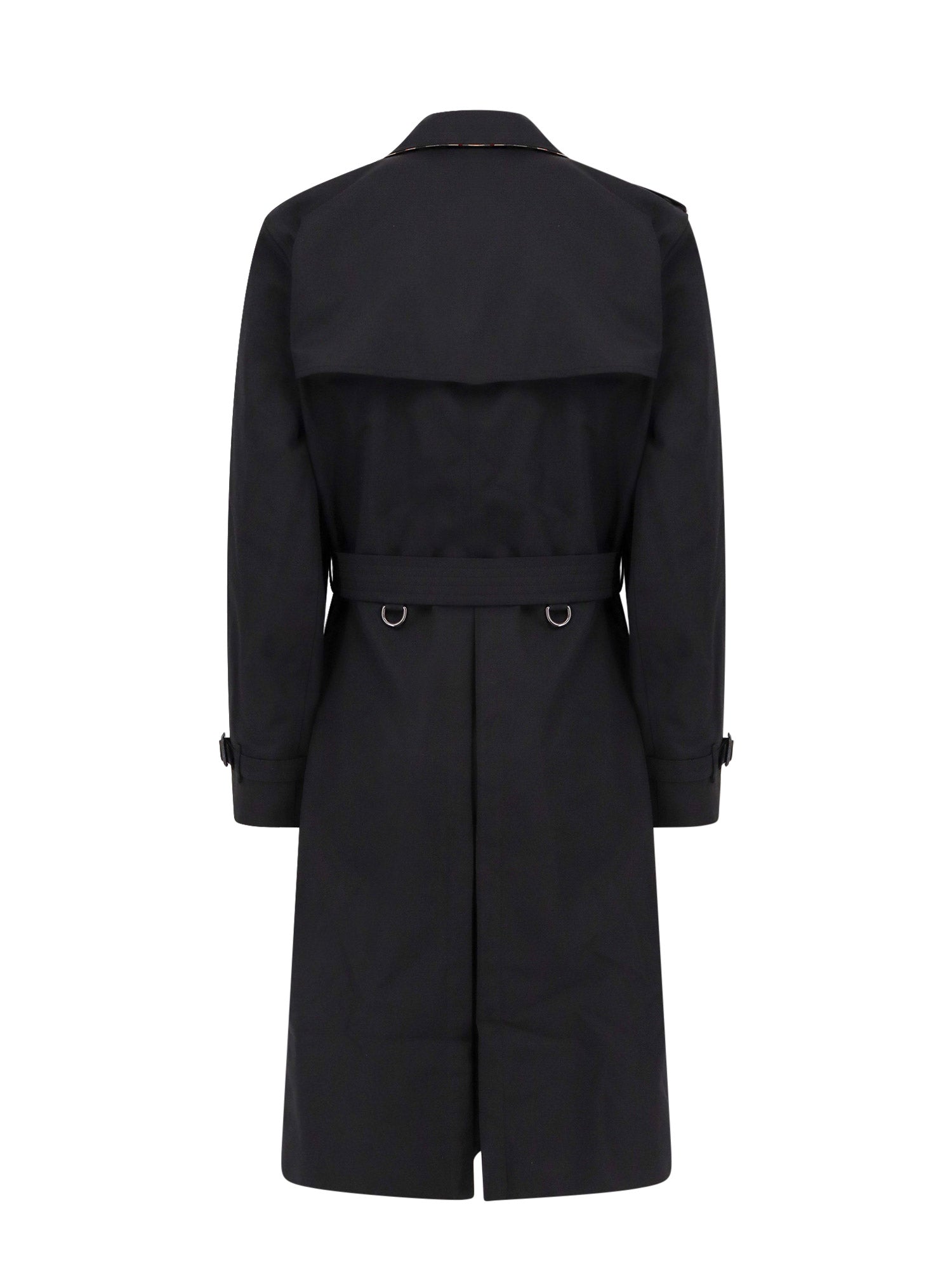 Burberry Coats Black Cotone