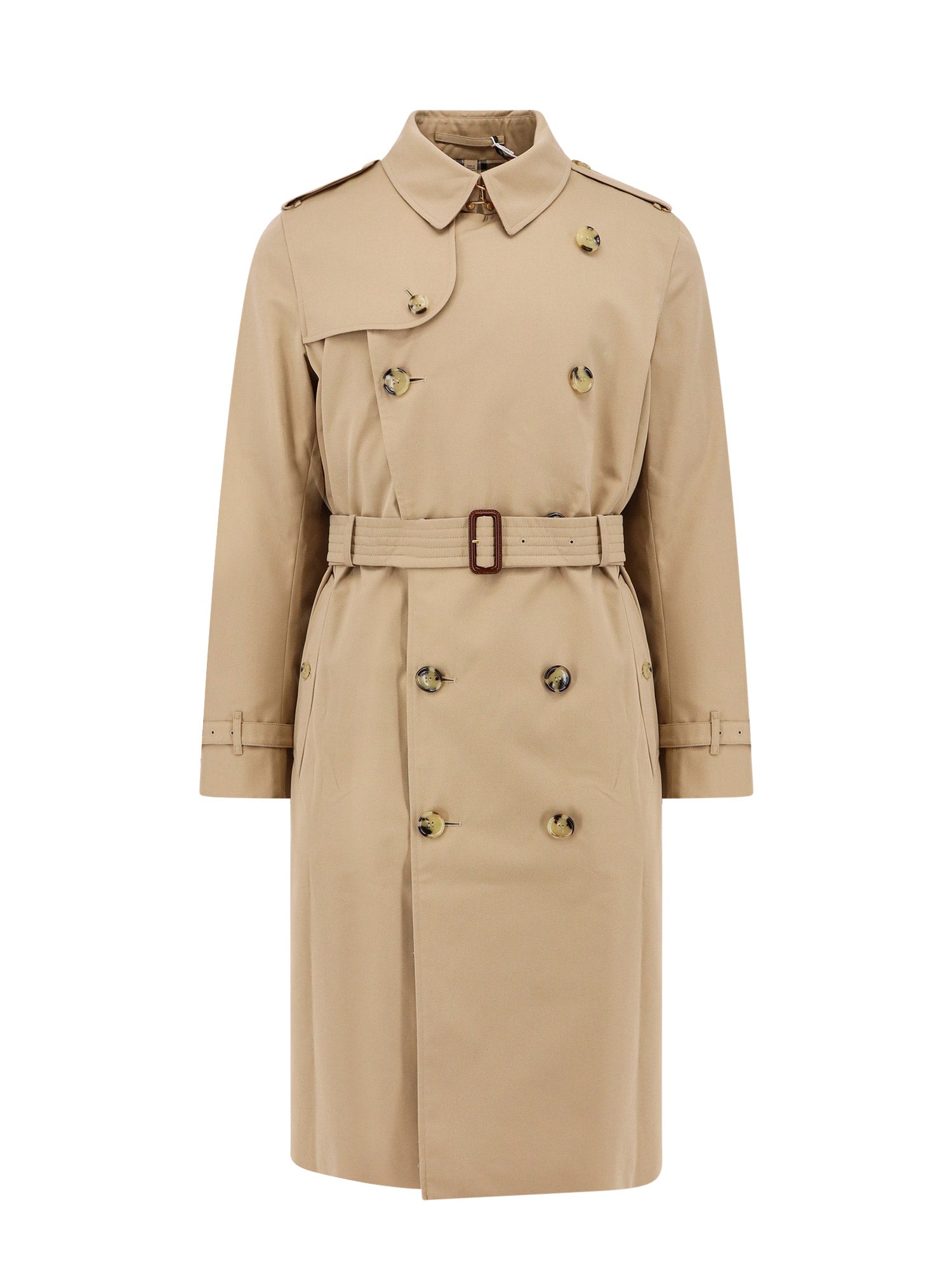Burberry Coats Beige Cotone