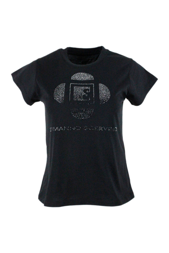 Ermanno Scervino T-shirts and Polos Black 100co