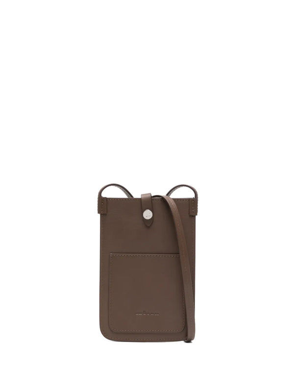 Kiton Calf Leather 100% crossbody bag in brown