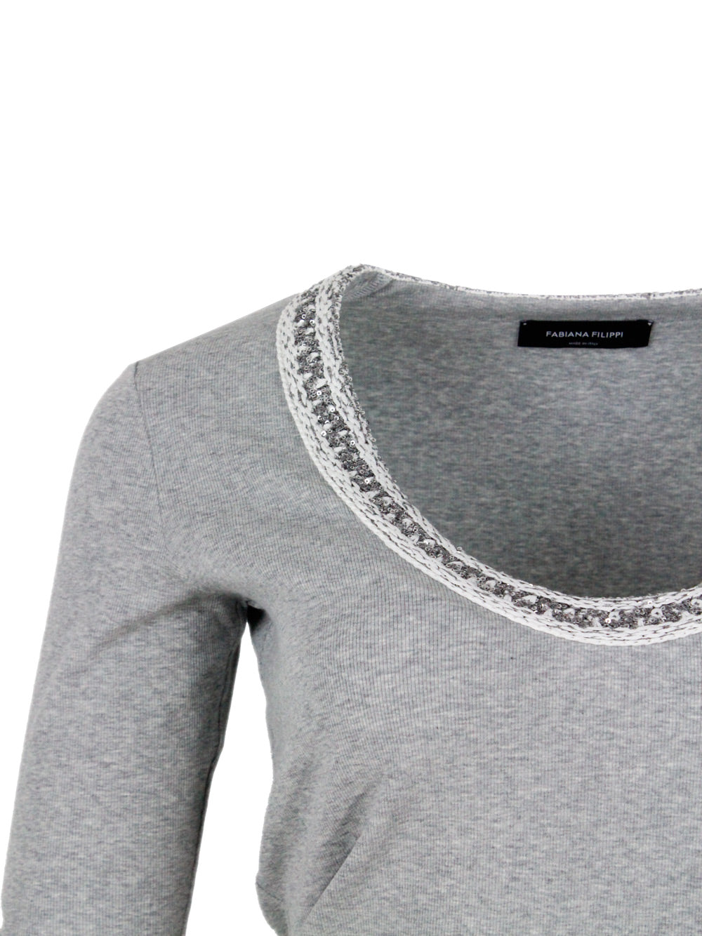 Fabiana Filippi T-Shirts And Polos Grey 94co 6ea