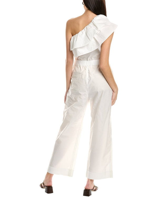 Brunello Cucinelli Womens Off White Wide Leg Trousers Beige