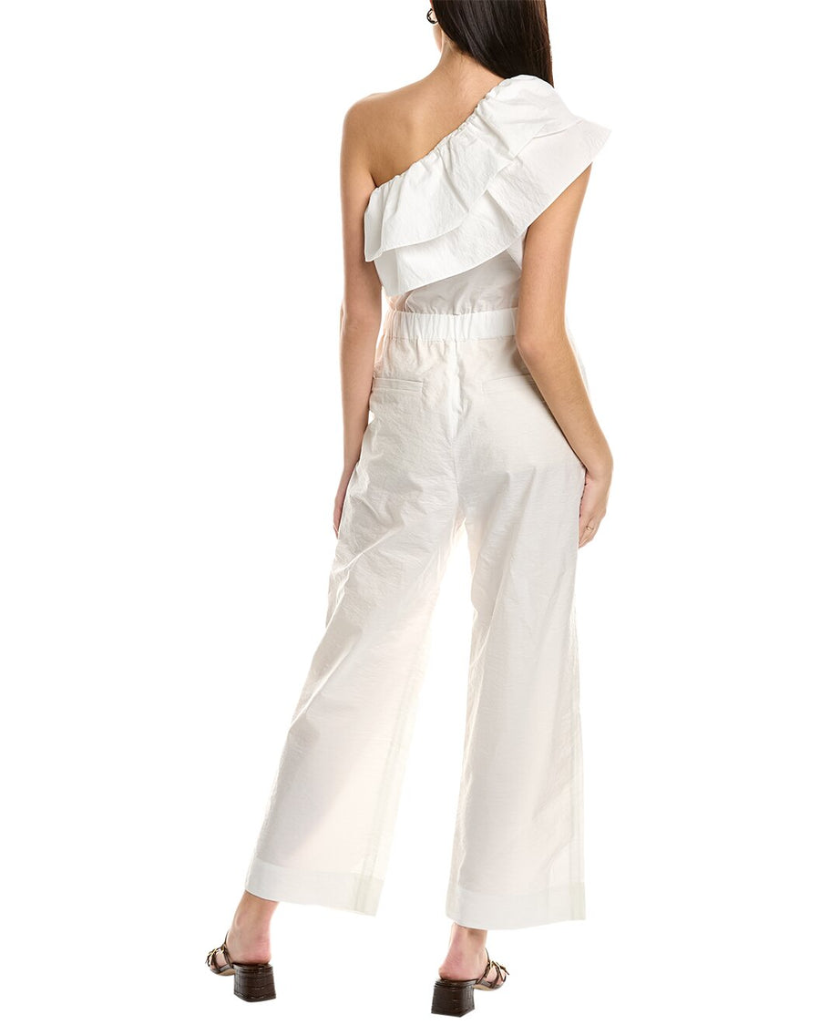 Brunello Cucinelli Womens Off White Wide Leg Trousers Beige