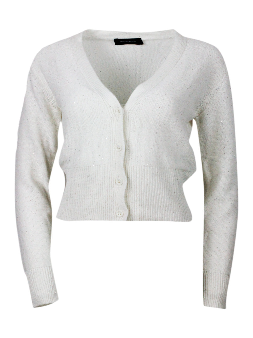 Fabiana Filippi Sweaters Cream 61co 38li 1pl
