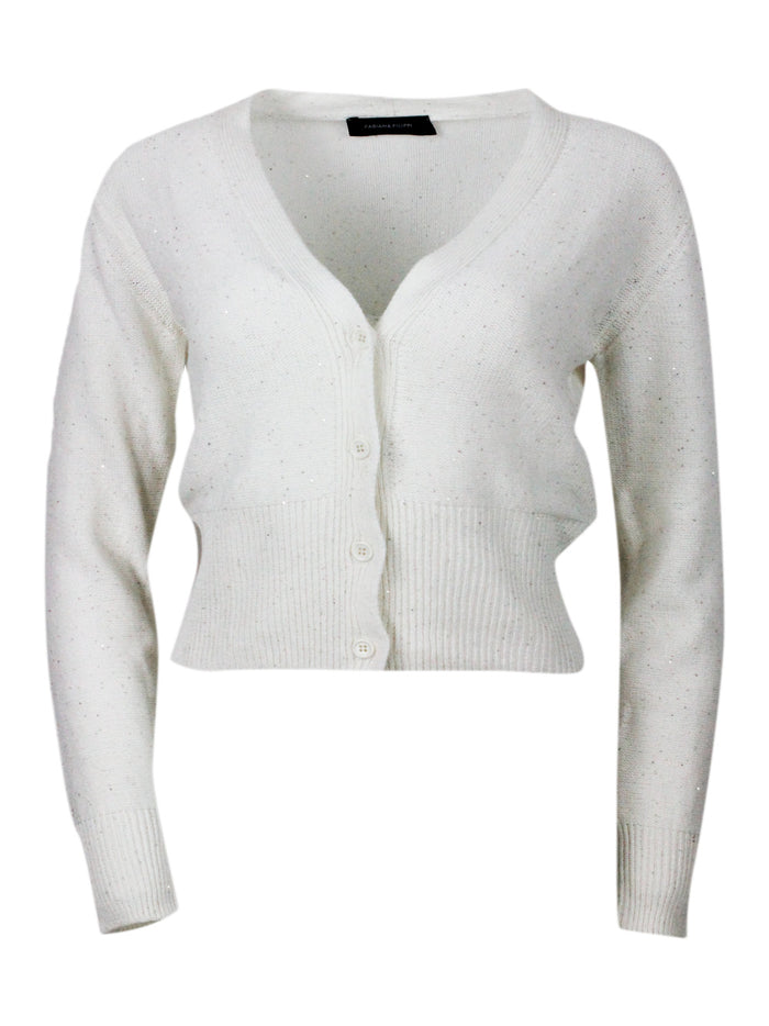 Fabiana Filippi Sweaters Cream 61co 38li 1pl