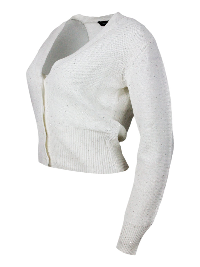 Fabiana Filippi Sweaters Cream 61co 38li 1pl
