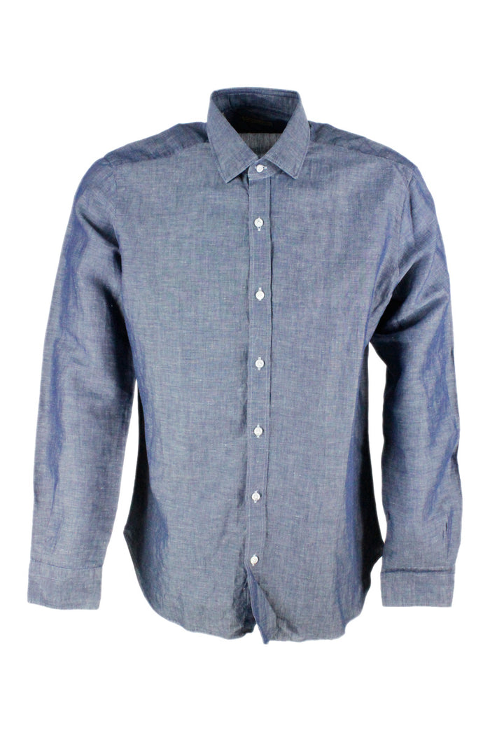 Barba Napoli Shirts Denim 51li 49co