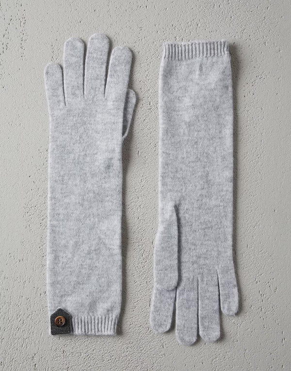 Brunello Cucinelli Womens Light Grey Cashmere Gloves One Color Accessories & Slg