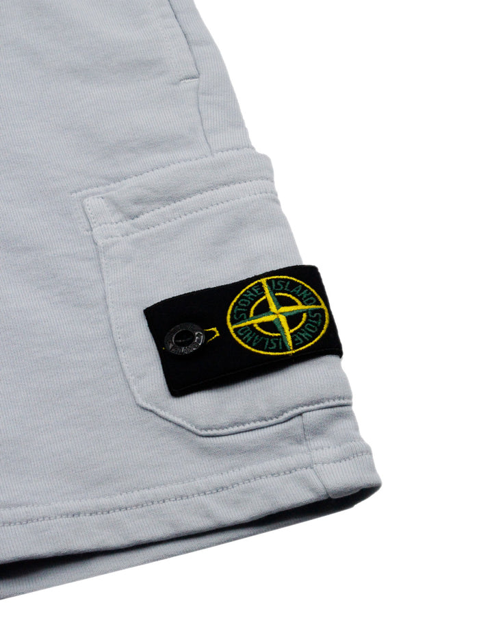 Stone Island Shorts Light Blue 100co