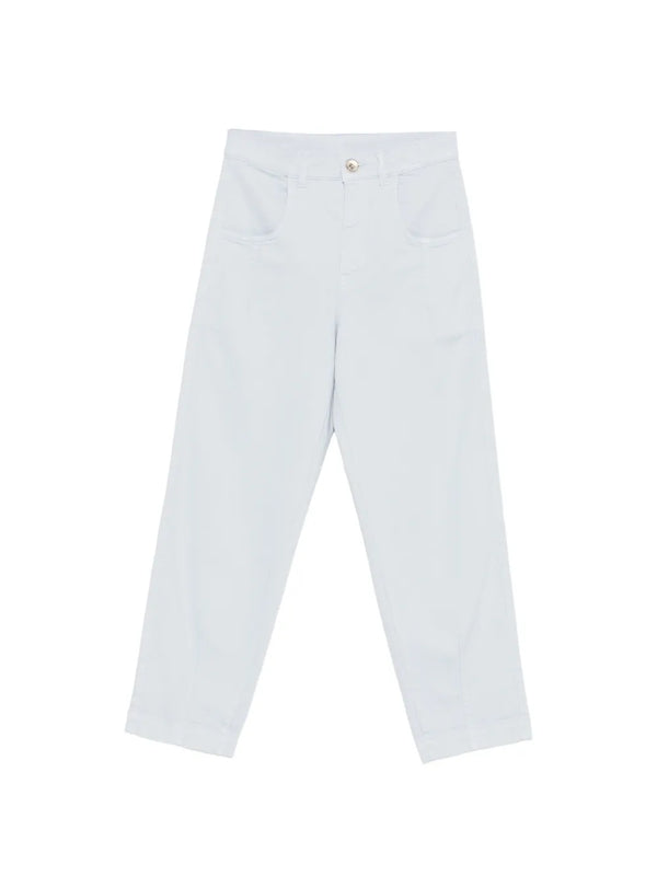 Eleventy Cotton 98% trousers in white