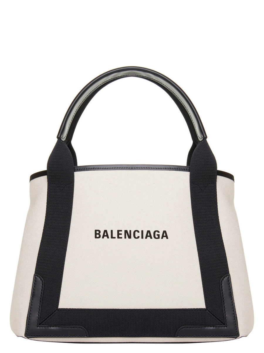 Balenciaga Navy Cabas Small Shopping Bag