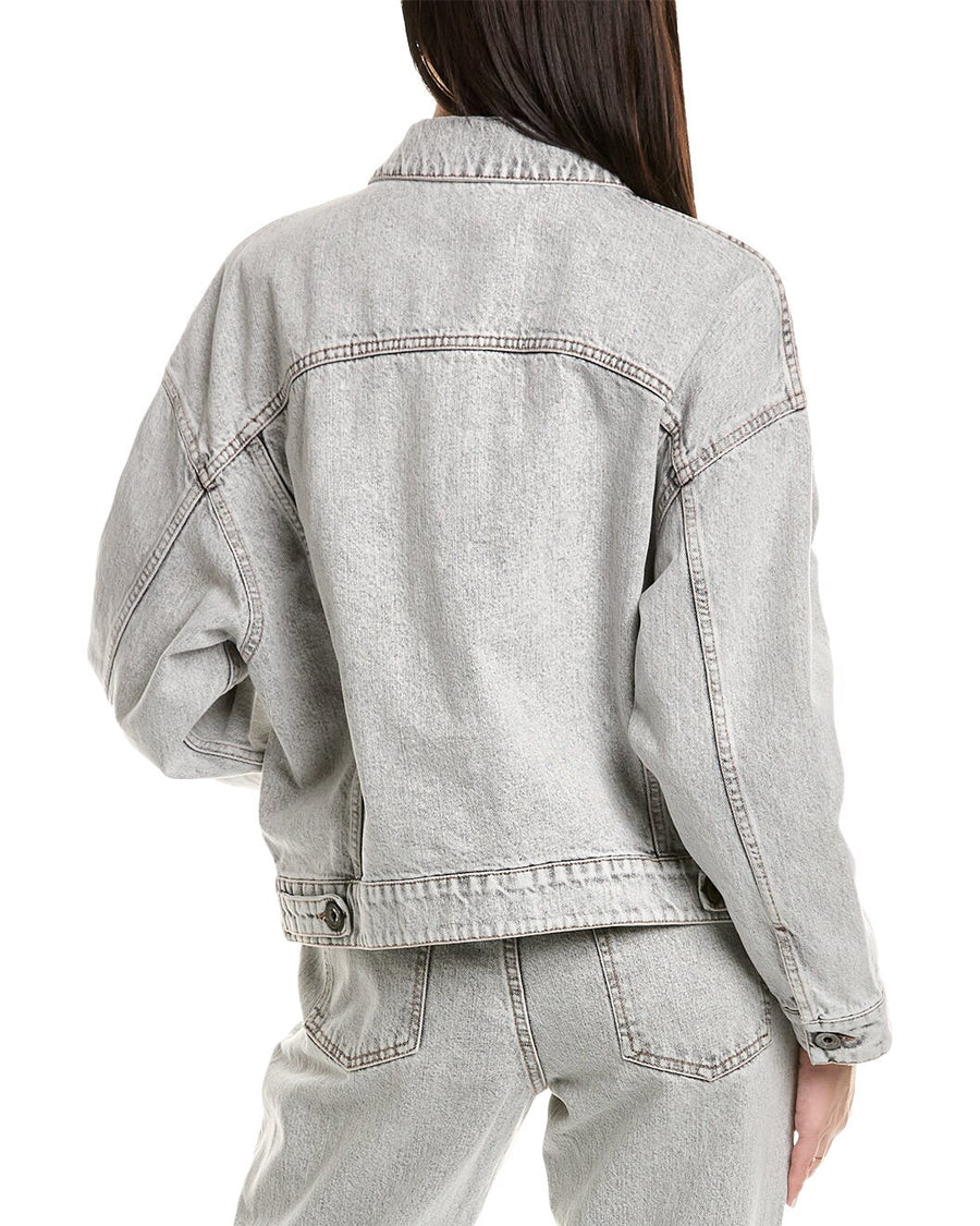 Brunello Cucinelli Womens Light Grey Denim Jacket One Color Clothing