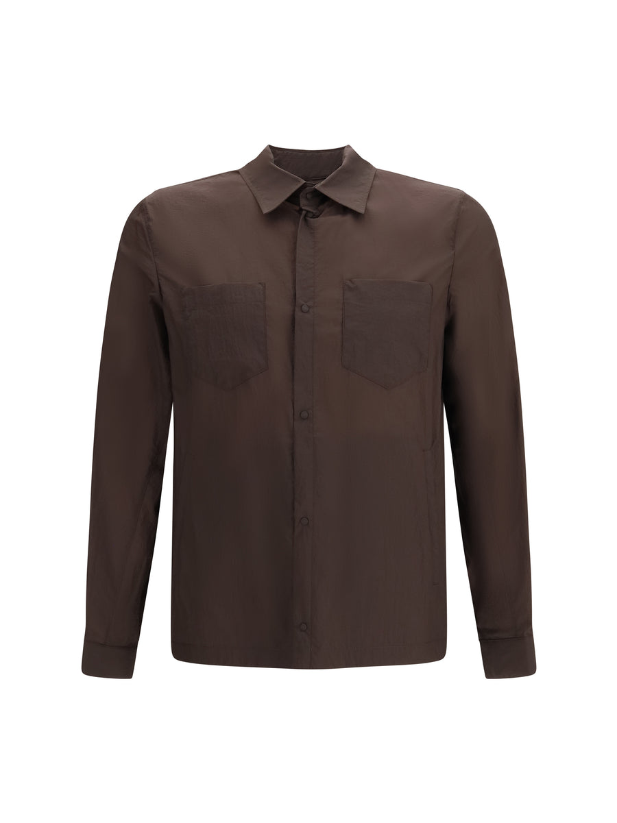 Herno 100% Polyamide shirt in brown