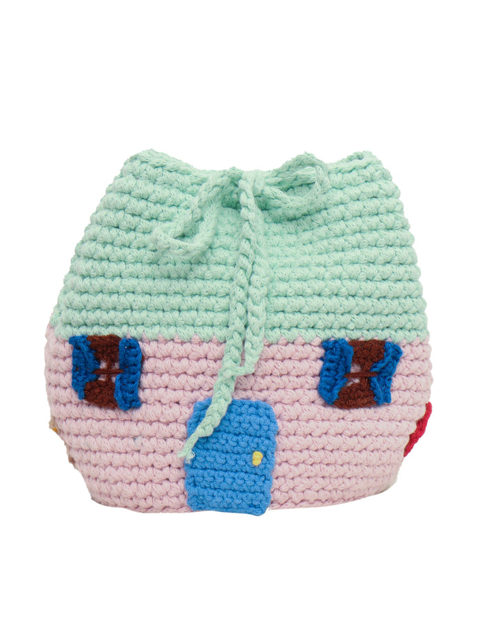 BUCKET BAG Multicolor Cotton Handbag