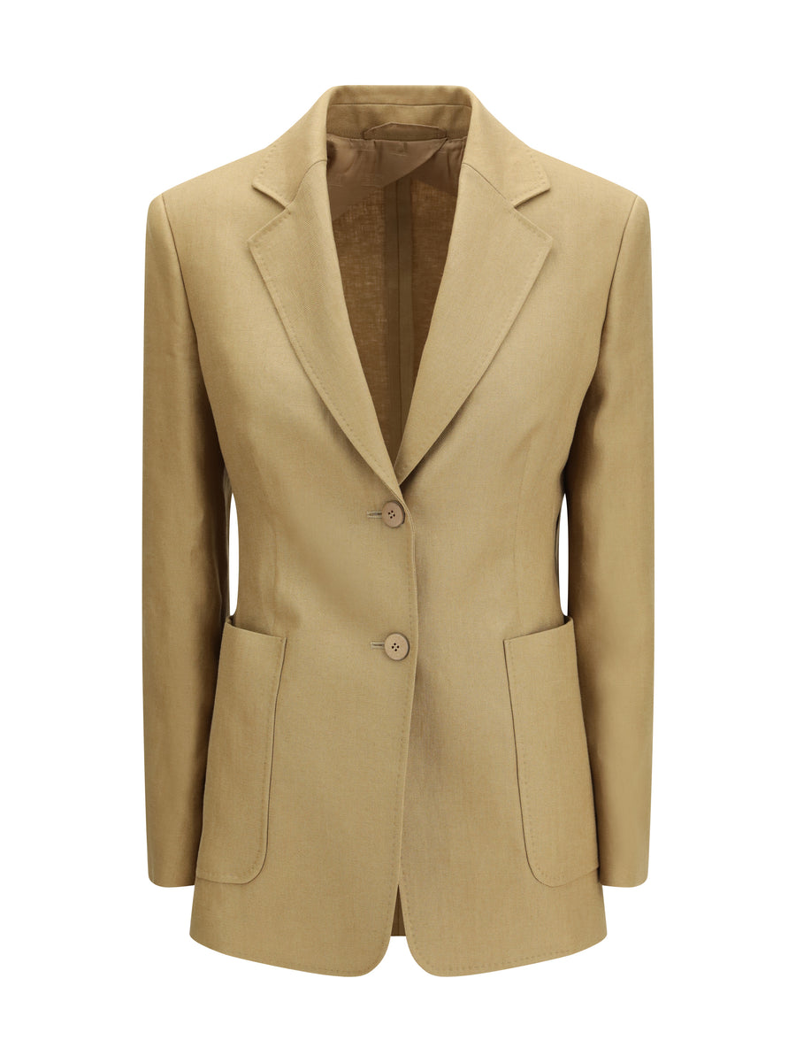 Max Mara 100% Linen blazer in beige