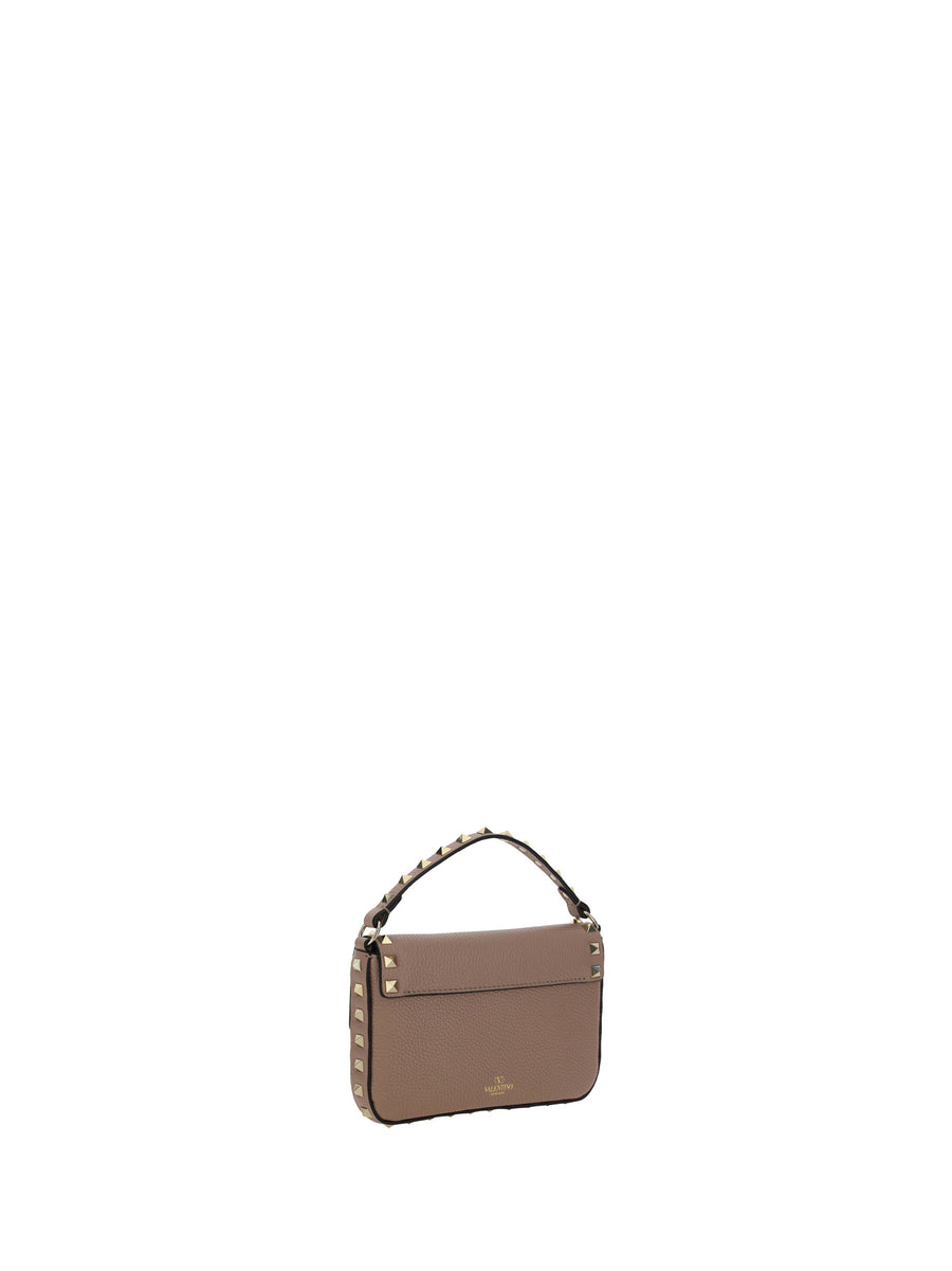 Mini Bag Rockstud Powder Pink Calf Leather (bos Taurus) Shoulder